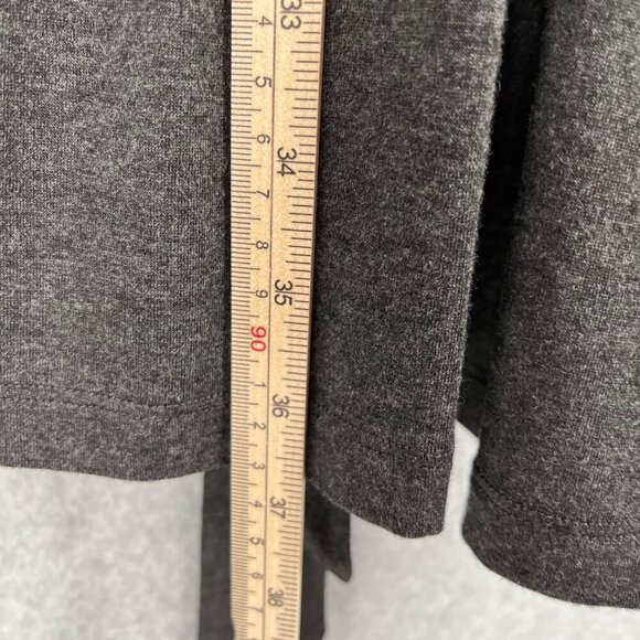 Amour Vert Denver Wrap Dress Size S Gray Modal Blend Made in USA Soft Stretch - Picture 7 of 9